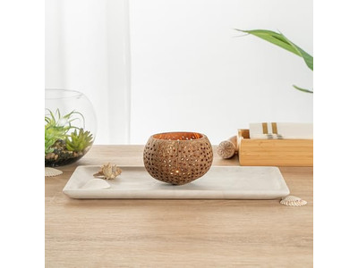 Tigela de Coco Frete Grátis Branca Verniz Natural Jumbo Conjuntos Polidos