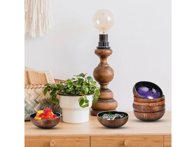 Tigela com Colher Presente de Salada Resina Fabricante de Madeira Tigelas Lacadas Vietnamitas