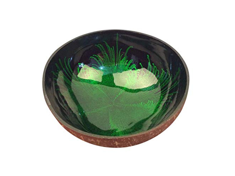 Tigela de Coco Com Logo Laqueada Base da Austrália Cera de Aroma da Indonésia