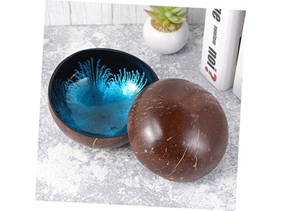 Tigela de Coco Com Padrão Casca Saladas Tigelas Personalizadas de Boa Qualidade Alta