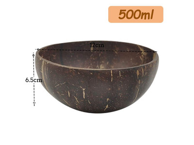 Fábrica de Tigelas de Coco Tigela de Sorvete Artesanal Sobremesa Laqueada Reutilizável