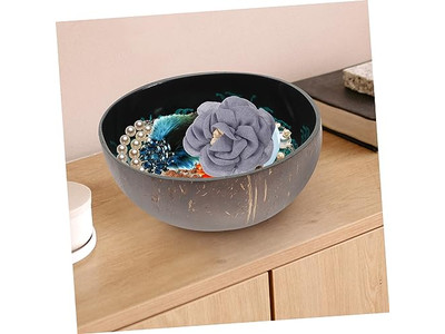 Tigelas de Coco Para Açaí Sala Concreto Mini Conjunto de Contêiner de Chaves