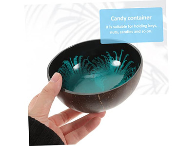 Tigelas de Coco Para Açaí Sala Concreto Mini Conjunto de Contêiner de Chaves