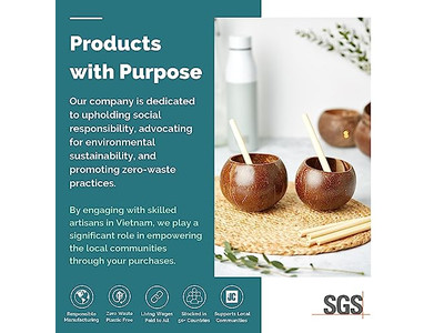 Tigela de Café da Manhã de Coco Madeira 20Cm Casca Com Tampa Casca Orgânica Tigelas de Charcutaria