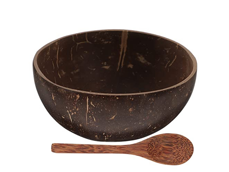 Tigela de Decoração de Caranguejo de Coco Artesanato Usando Casca Tigela de Vela Barata