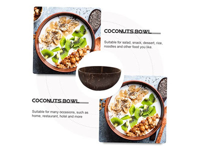 Tigela de Decoração de Caranguejo de Coco Artesanato Usando Casca Tigela de Vela Barata