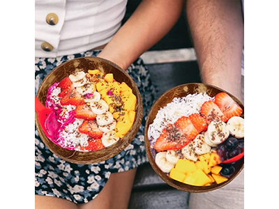 Conjunto de Coco Tigela de Bambu Copo de Arte de Coco Velas de Soja Potes de Vela Aquecedor de Páscoa