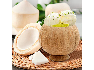 Produto de Casca de Coco Pratos para Snacks Colher Vietnã Tigela Tamanho Grande Logo Próprio