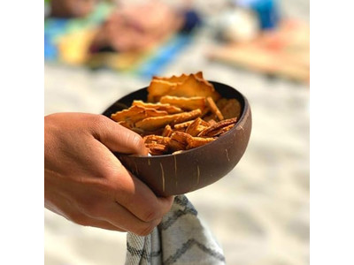 Tigela de Coco Gravada Metades de Casca de Coco Grande Conjunto de Servir Suporte Natural