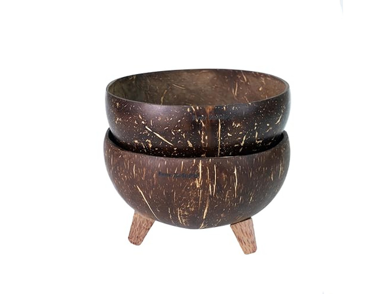 Conjuntos de Tigelas de Coco Laqueadas Conjunto de Colheres Multicolorido Melhor Preço Personalizado