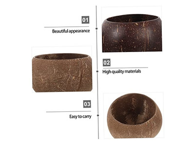 Tigela de Coco do Vietnã Vela de Natal Cera Criativa Tigela Vela-Casca de Coco