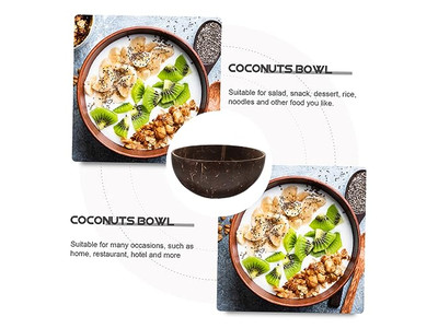 Tigela de Coco Vietnamita Decorativa Ecológica Casca de Bambu para Velas Artesanato